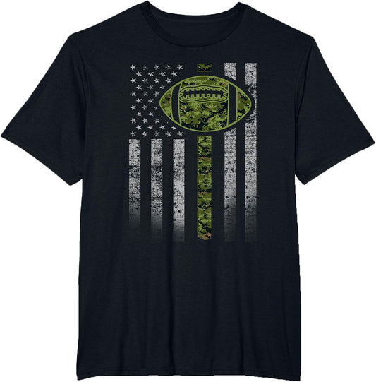 Camouflage Football Flag - Military Football Green Camo