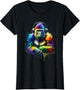 Colorful Splash Art Headphones Silverback Gorilla Gorillas