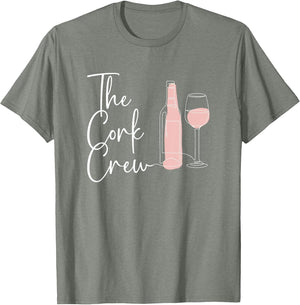 Cork Crew Funny Matching Winery Tour & Wine Party Wine Lover