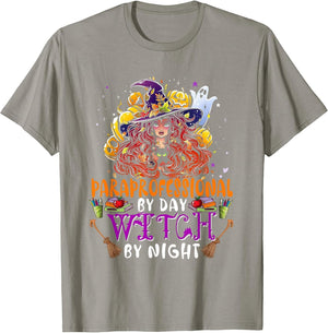 Paraprofessional by Day Witch by Night Funny Witch with Cat