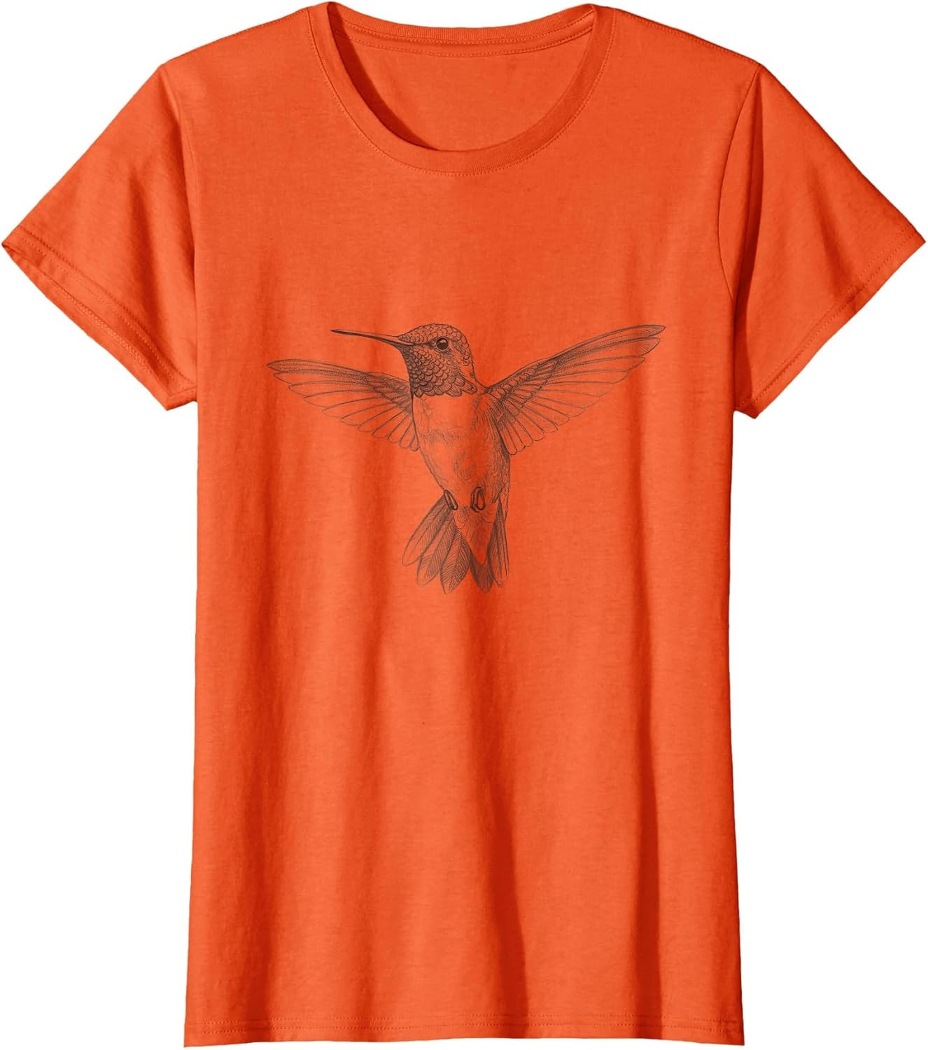 Vintage Hummingbird Drawing Art Design
