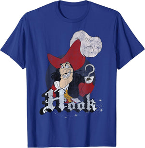 Disney Peter Pan Captain Hook Mischievous Smile Circle Logo
