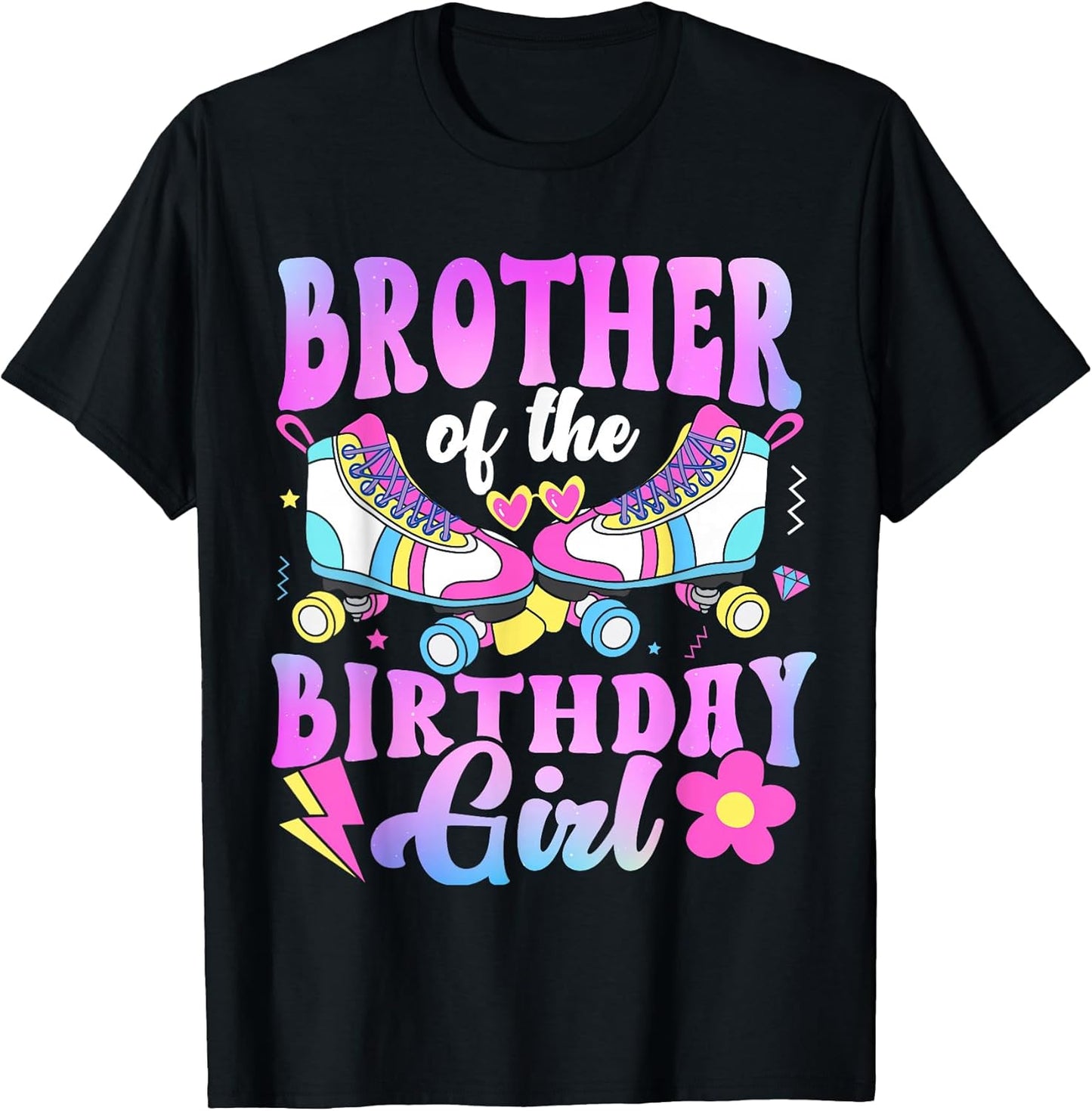 Brother of The Birthday Girl Rolling Skate Bday Family