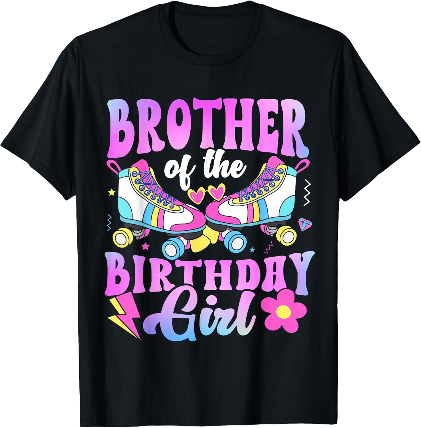 Brother of The Birthday Girl Rolling Skate Bday Family