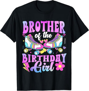 Brother of The Birthday Girl Rolling Skate Bday Family