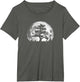 Retro Full Moon and Minimalist Pine Tree Vintage Graphic