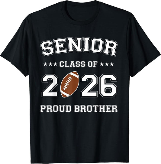 Senior Football Brother Class of 2026 Graduation Graduate