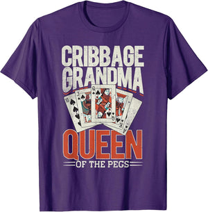 Cribbage Board Game Grandma Granny Queen Cribbage Player
