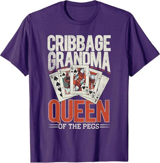 Cribbage Board Game Grandma Granny Queen Cribbage Player
