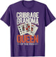 Cribbage Board Game Grandma Granny Queen Cribbage Player