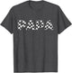 Checkered Race car Papa White Black Checkerboard Men Flag