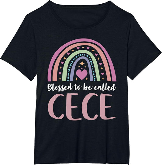 Cece Shirt for Grandma Women Mothers Day Blessed Cece