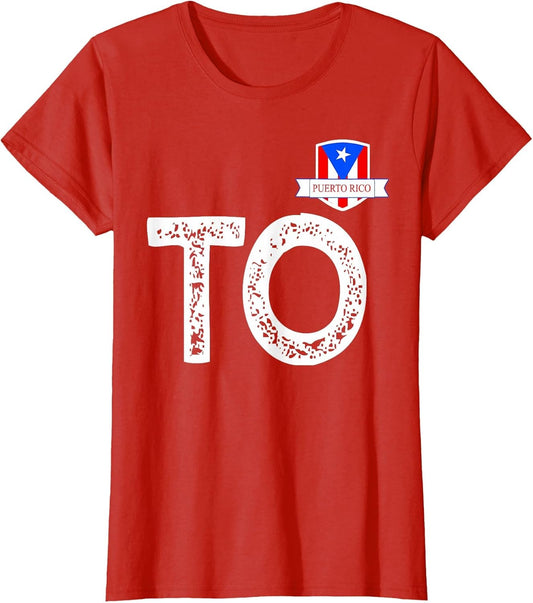 Puerto Rico Human-Flag T and O Puerto Rican