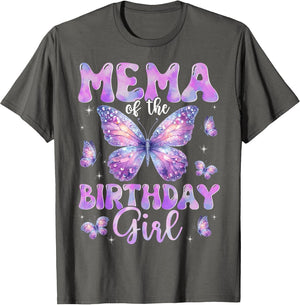 Mema of The Birthday Girl Butterfly Family Matching