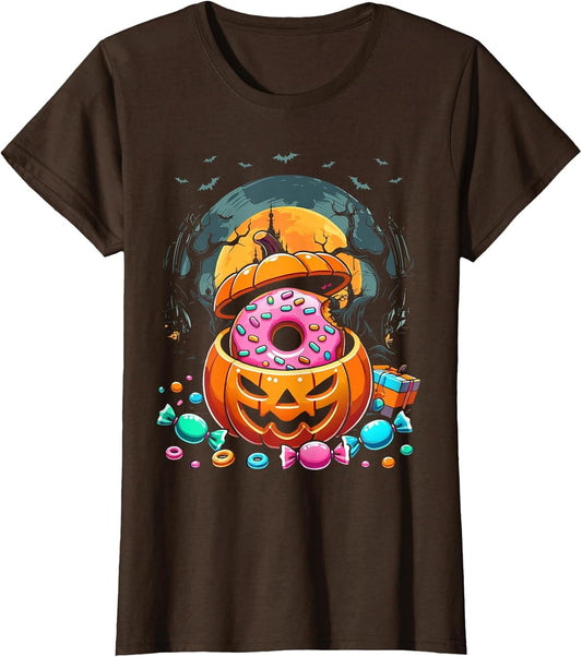 Donut Pumpkin Halloween Costume Funny Doughnut Sprinkle