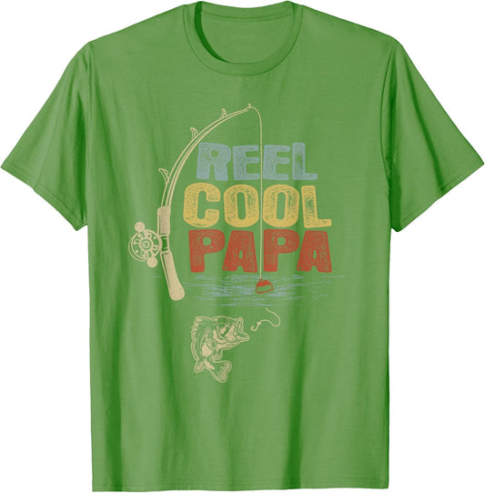 Funny Fisherman Vintage Reel Cool Papa