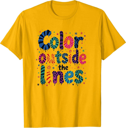 Color Outside the Lines Tie Dye Art Design