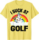I Suck At Golf Funny Golf Loser Unicorn Sarcastic Golfing