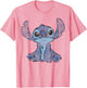 Disney Lilo & Stitch Distressed Stitch Portrait , Youth, Pink, Medium