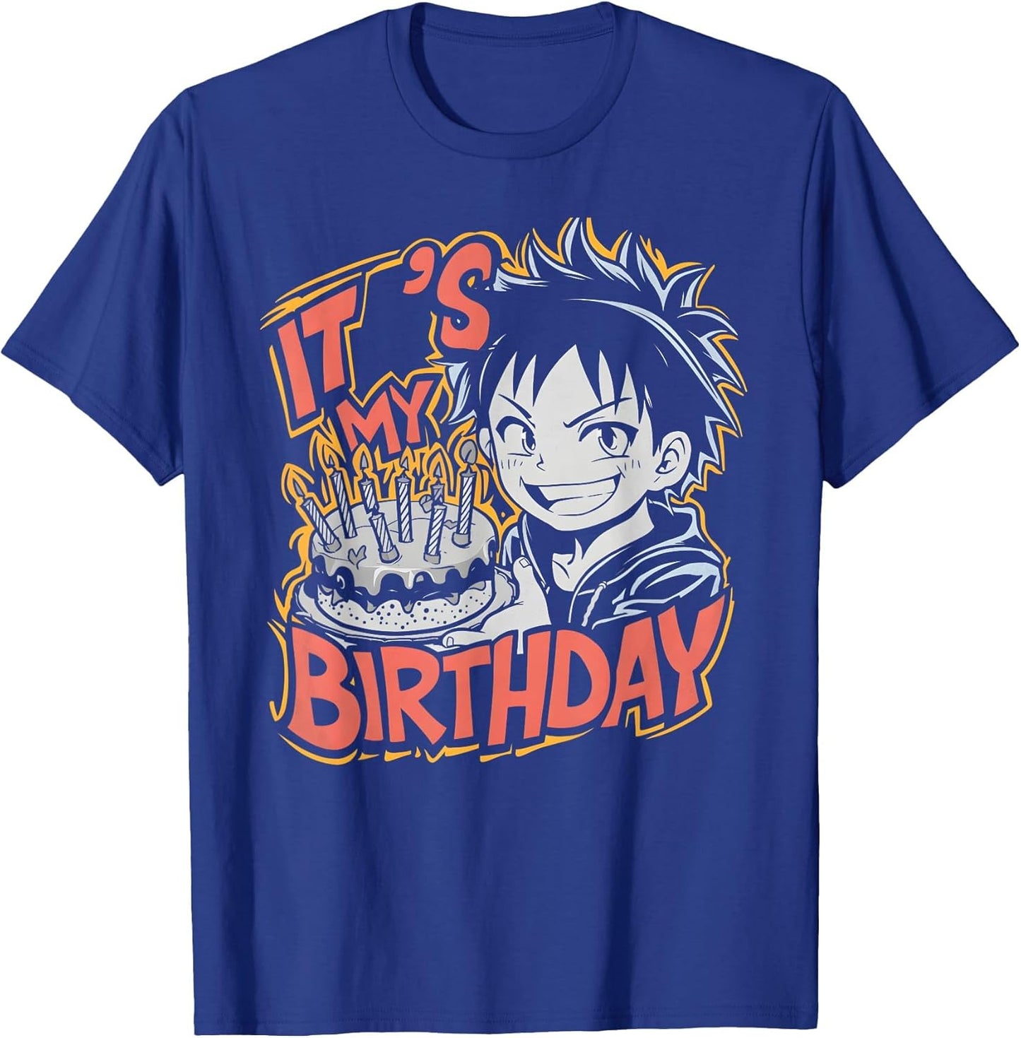 Kawaii Anime Boy It's My Birthday Anime Manga Cartoon Bday