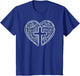 Easter Christian Heart Shirt Jesus is Love Word Heart Cross