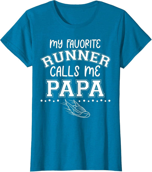 Proud Running Grandpa My Favorite Runner Calls Me Papa Dad