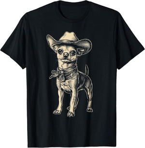 Chihuahua Wearing Cowboy Hat Funny Western Dog Mom Dad