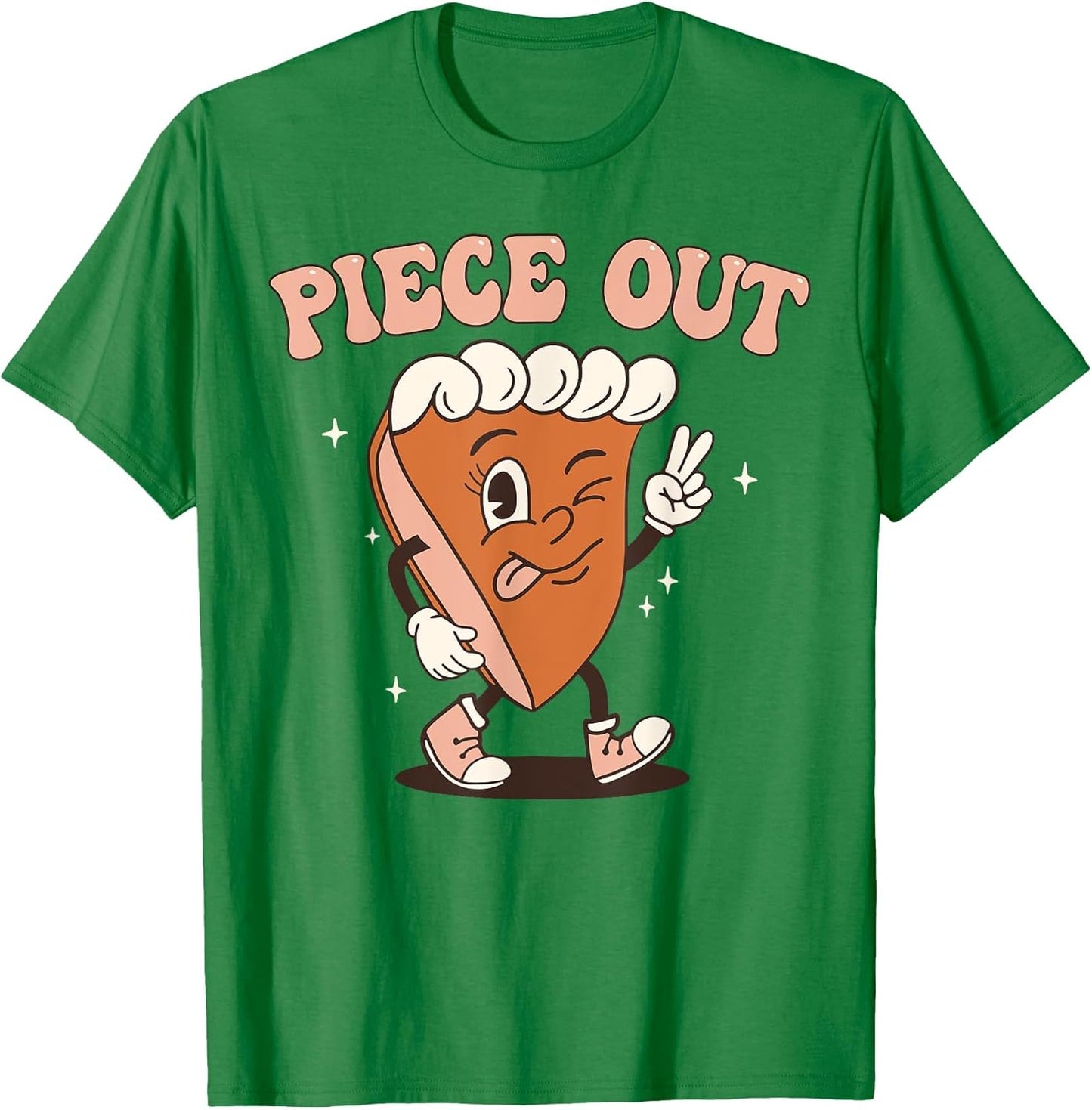 Groovy Thankful Pumpkin Pie Retro Piece Out Thanksgiving