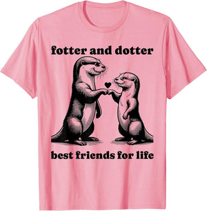 Father and Daughter Matching Dad Otter Pun Fotter Dotter