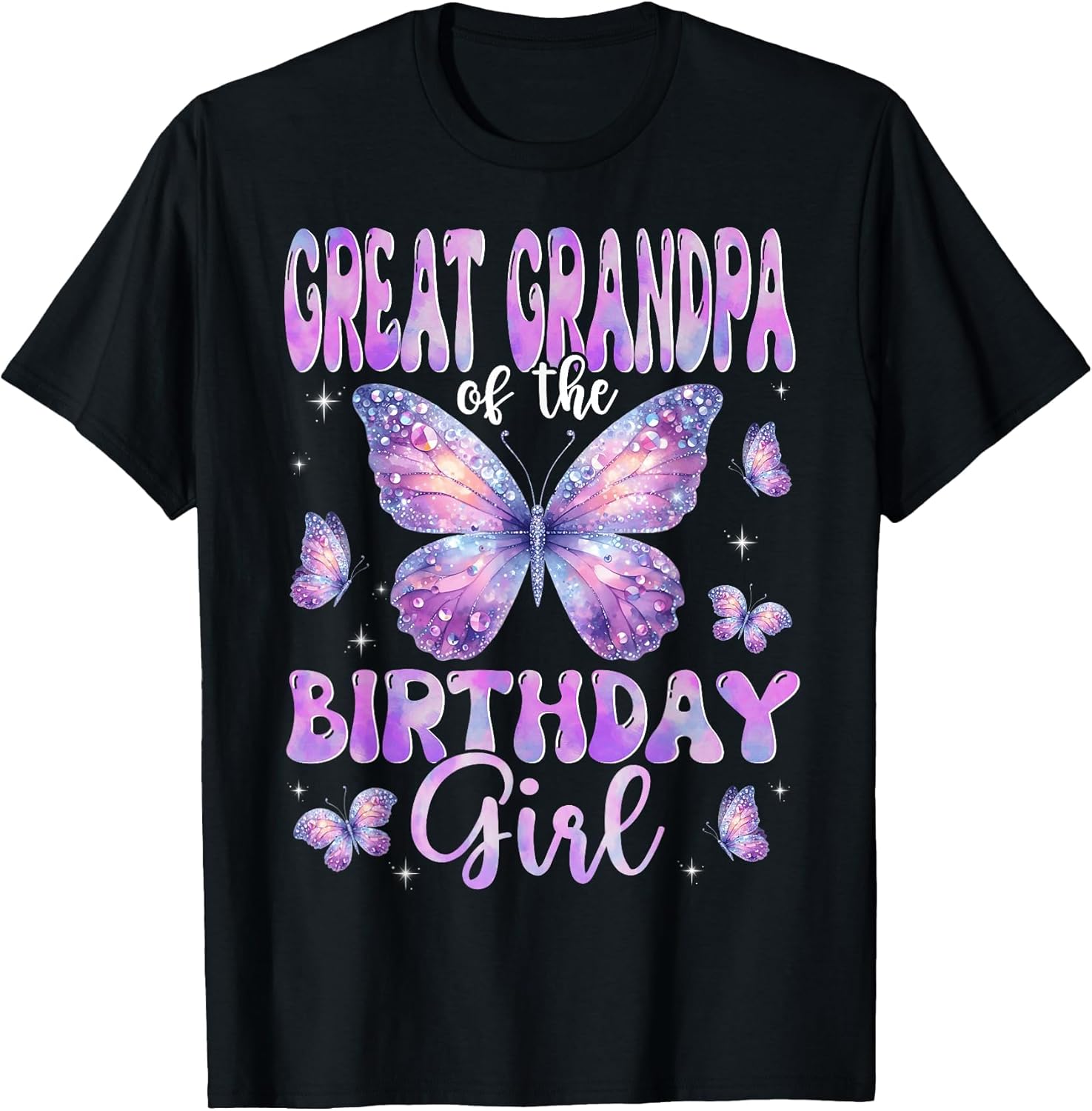 Great Grandpa of The Birthday Girl Butterfly Family Matching