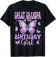 Great Grandpa of The Birthday Girl Butterfly Family Matching