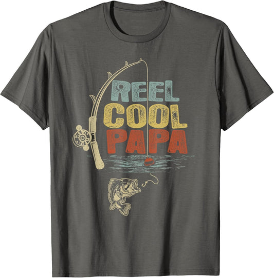 Funny Fisherman Vintage Reel Cool Papa