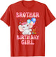 Brother of The Birthday Girl Shirt Elephant Brother 1st