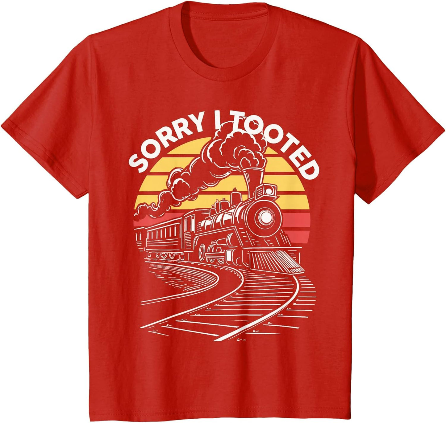 Kids Toddler Sorry I Tooted Train Locomotive Railroad Kids Boys