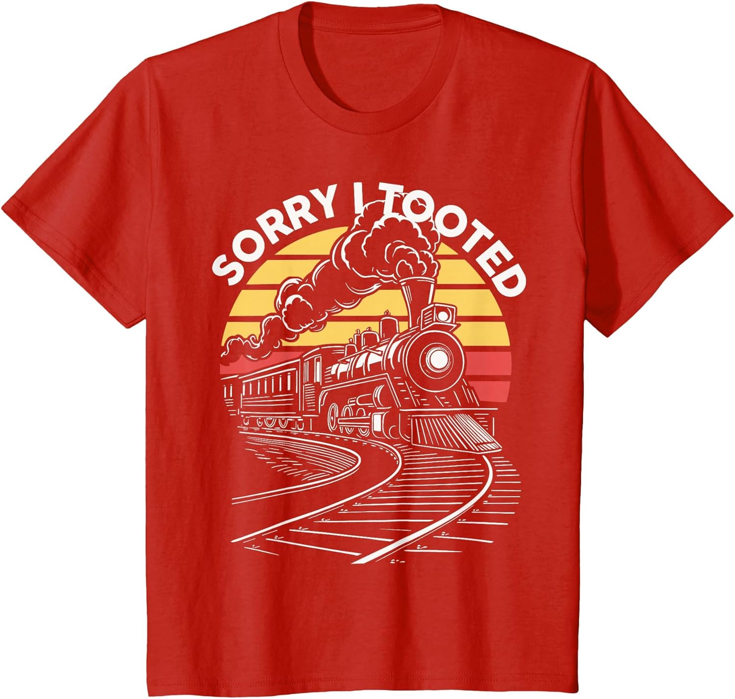 Kids Toddler Sorry I Tooted Train Locomotive Railroad Kids Boys