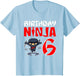 Birthday Ninja for 6 Year Old Little Ninja 6th Birthday