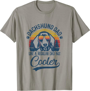 Vintage Dachshund Dad Like A Regular Dad But Cooler Funny