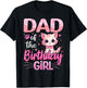 Dad of The Birthday Girl Cute Cat Lover Kitten Kid