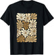 Tan Color Flowers Block Tan Graphic