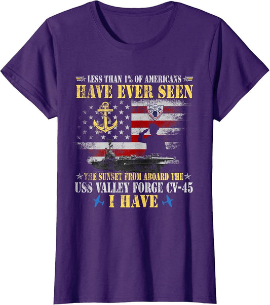 USS Valley Forge CV-45 Aircraft Carrier Less Than 1% Seen