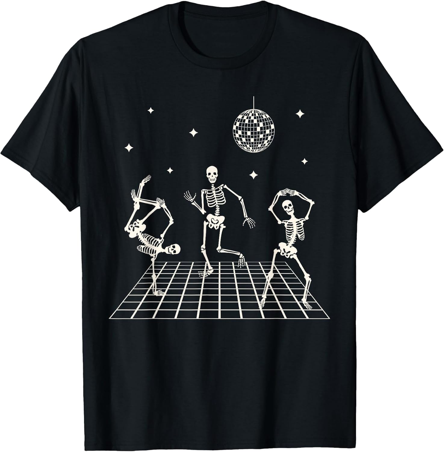Skeletons Dancing at The Club with a Disco Ball Halloween