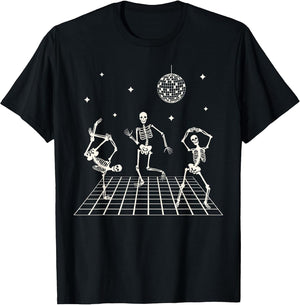 Skeletons Dancing at The Club with a Disco Ball Halloween