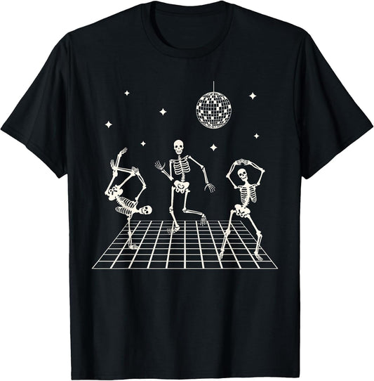 Skeletons Dancing at The Club with a Disco Ball Halloween