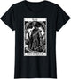 Tarot Card Plague Medical Doctor Magic Occult White on Black
