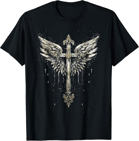 Jesus Cross Christian Angelic Wings Angel Wings