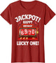 Jackpot Happy 70th Birthday Bday Celebrant Slot Machine