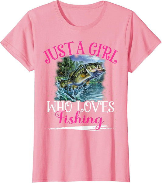 Just A Girl Who Loves Fishing Girls