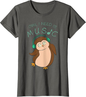 Owl I Need is Music Clef Wildlife Animal Nature
