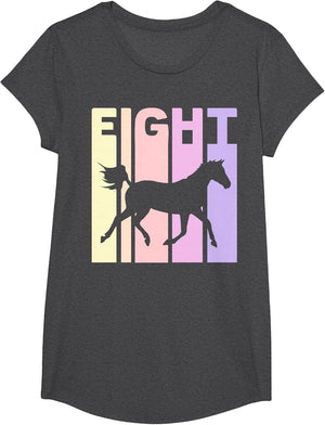 Eight Years 8 Old Girls Birthday Horse 8th