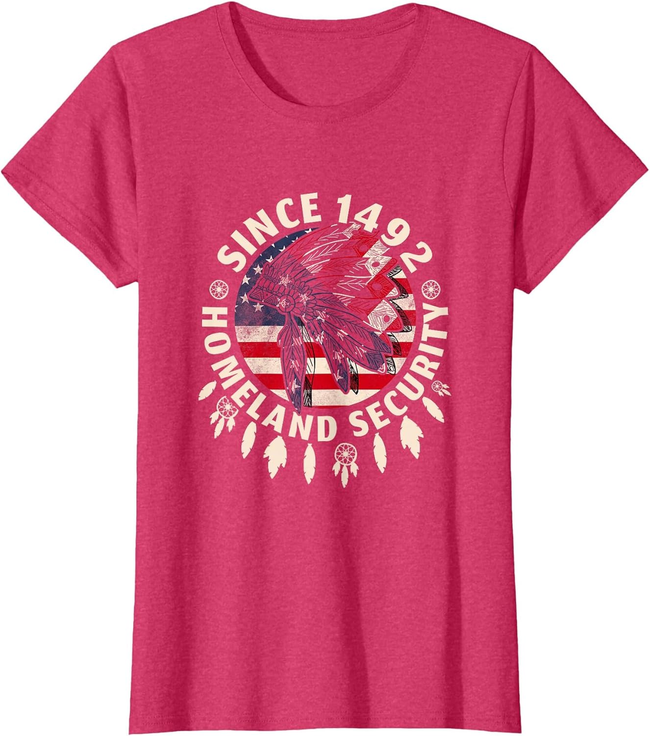 Homeland Security Since 1492 USA Flag Distressed Headdress